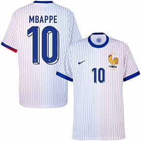 Mbappé #10 France Away Euro 2024