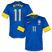 Neymar #11 Brazil Away World Cup 2014