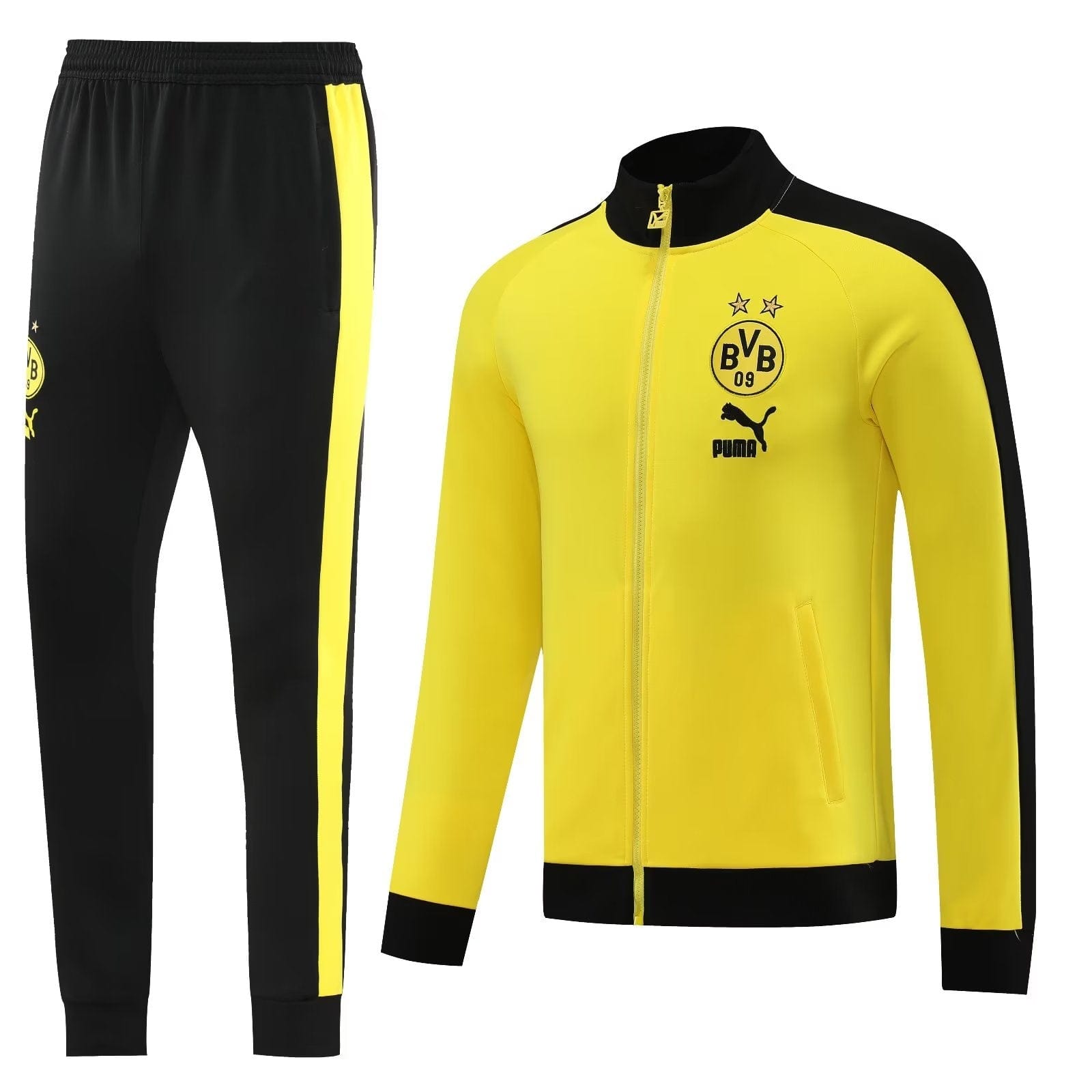 Borussia Dortmund 23/24 Full Zipper Yellow/Black Tracksuit