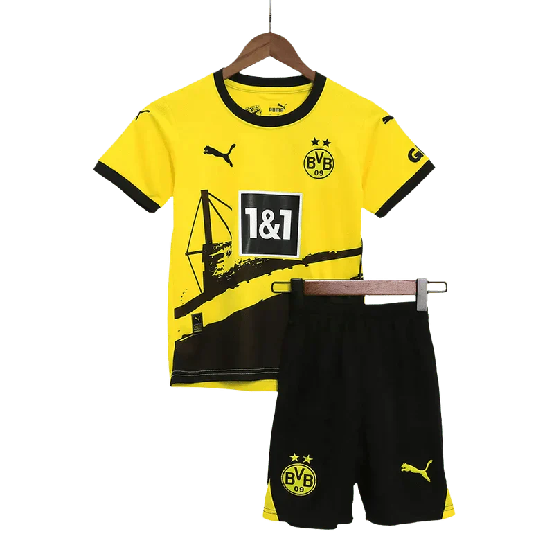 Borussia Dortmund Home Kit 23/24 - Kids