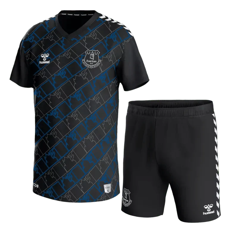 Everton Goalkeeper Black Kit 2023/24 - Kids