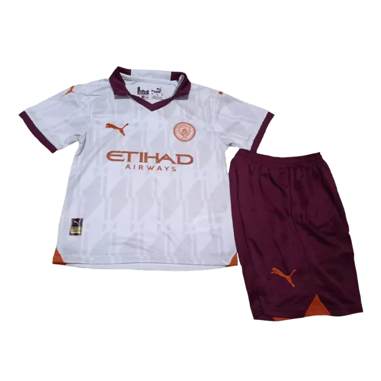 Manchester City Away Shirt Kit 2023/24 - Kids